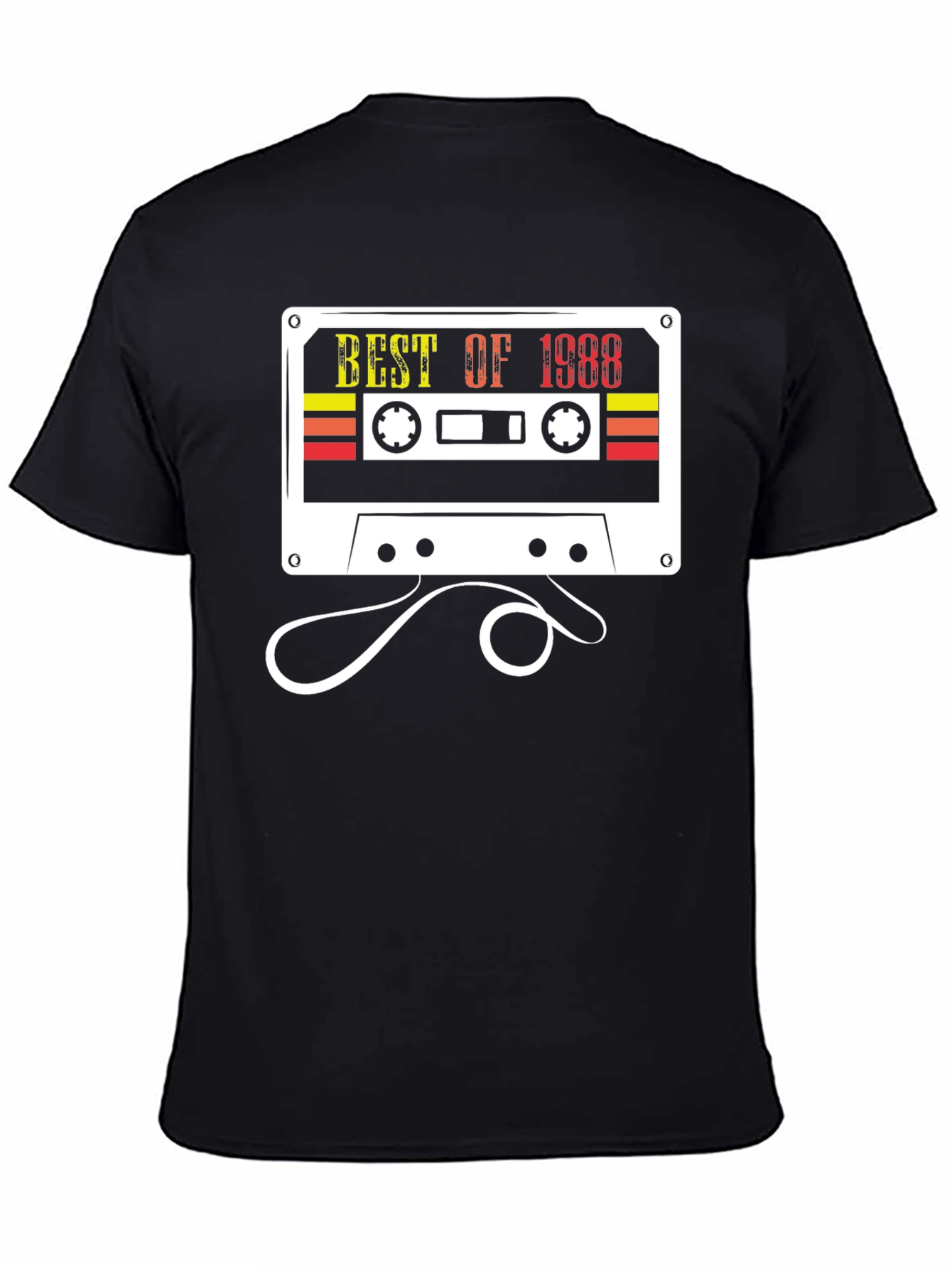 Best of 1988 Cassette Tape Black T-Shirt