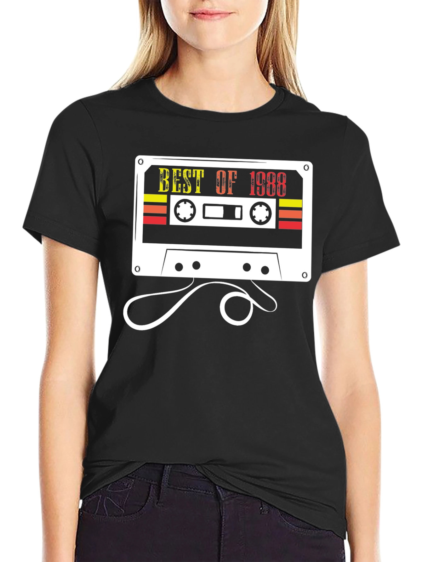 Best of 1988 Cassette Tape Black T-Shirt
