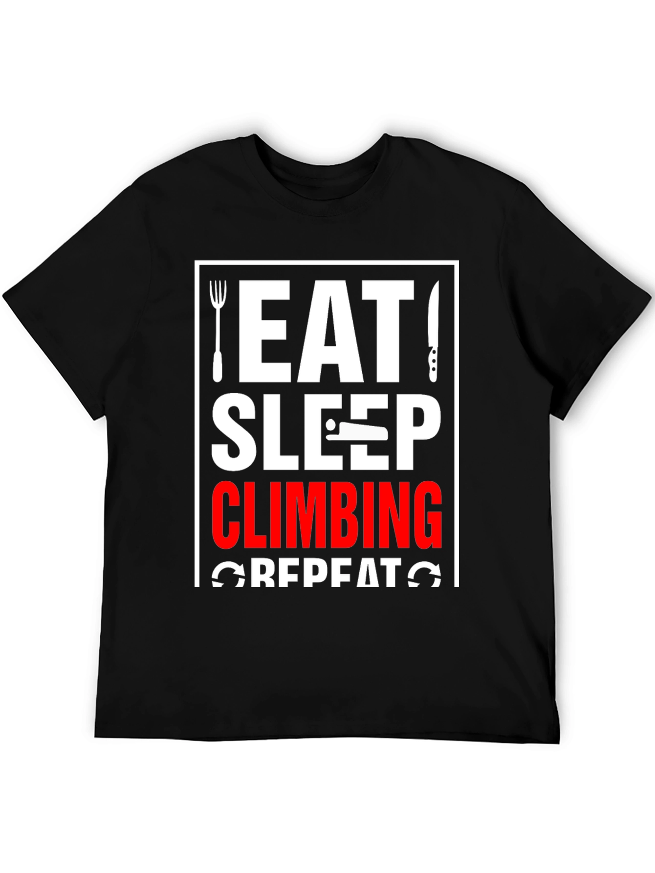 Eat Sleep Climbing Repeat Graphic Tee