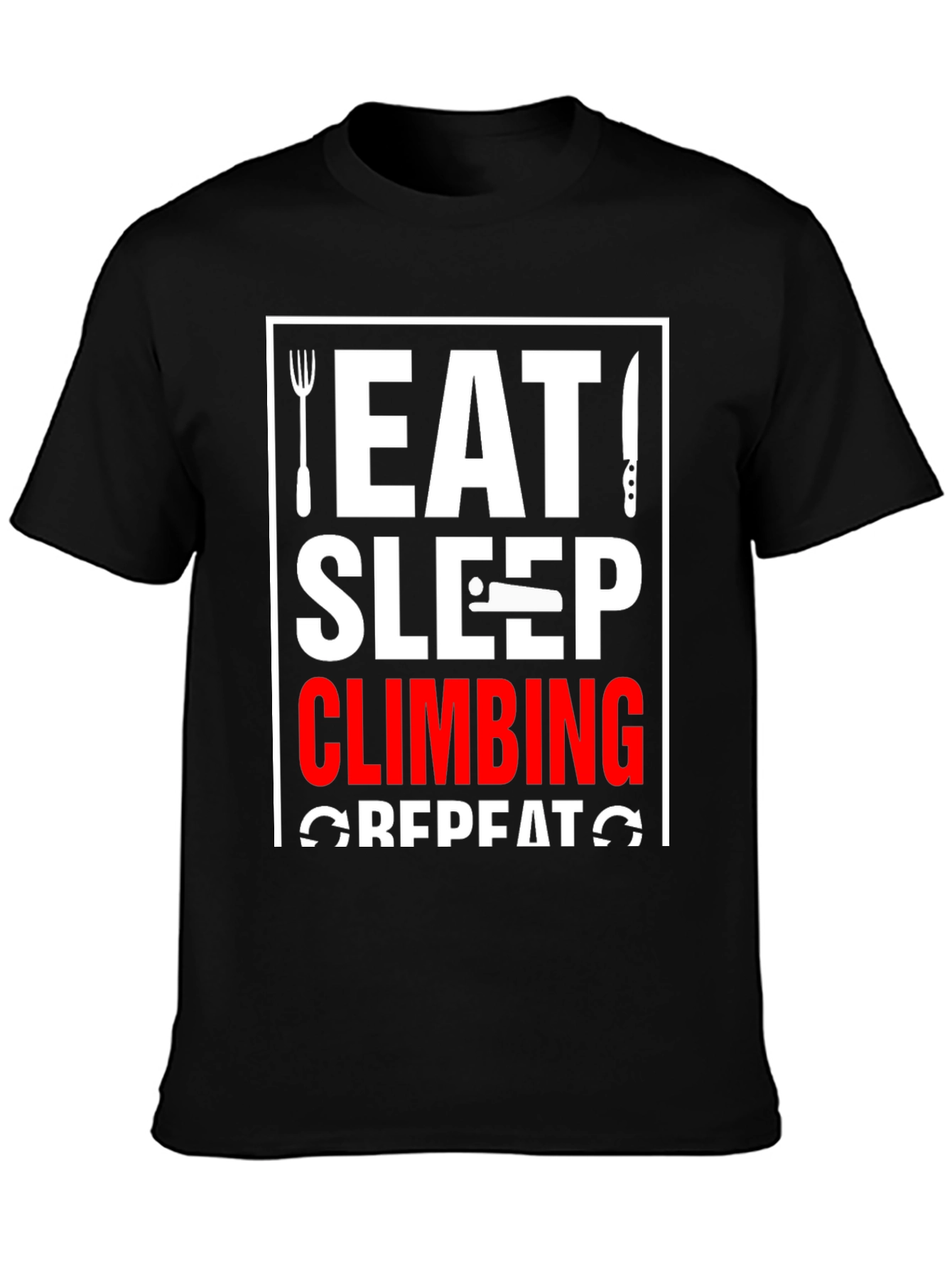 Eat Sleep Climbing Repeat Graphic Tee