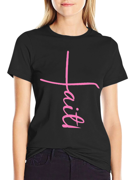 Faith Cross Graphic Tee - Unisex Black T-Shirt