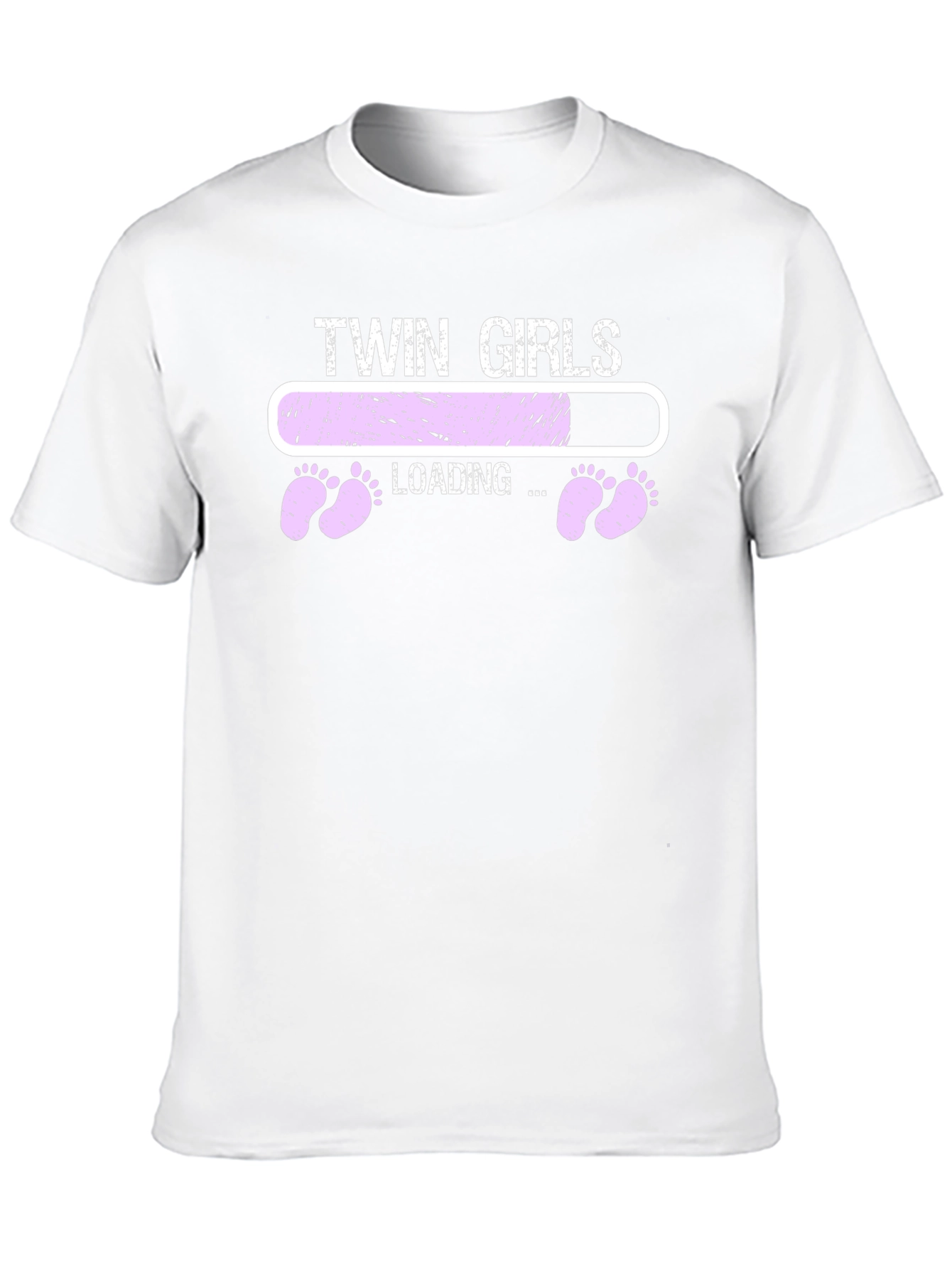 Twin Girls Loading T-Shirt - Pregnancy Announcement