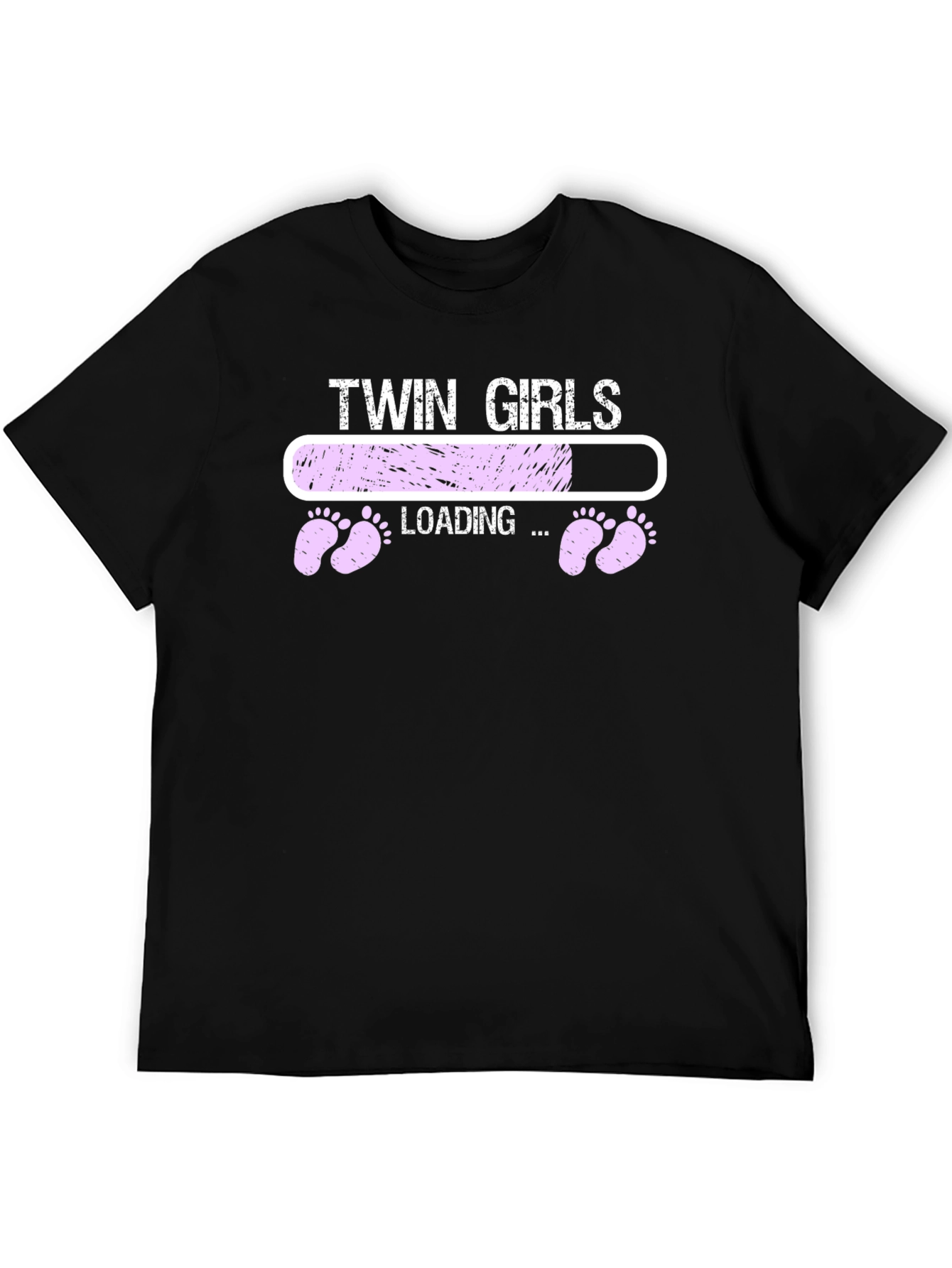 Twin Girls Loading T-Shirt - Pregnancy Announcement