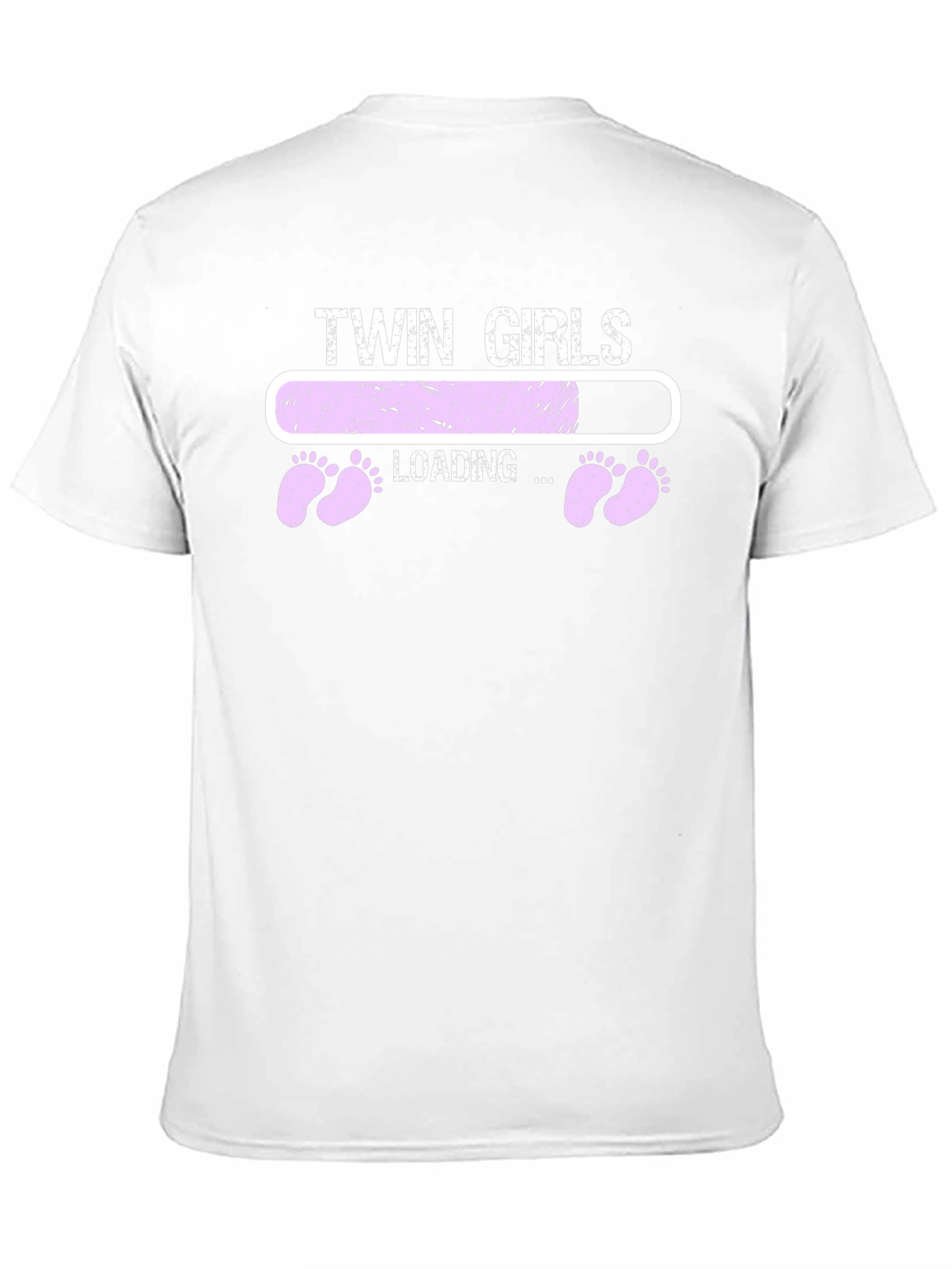 Twin Girls Loading T-Shirt - Pregnancy Announcement