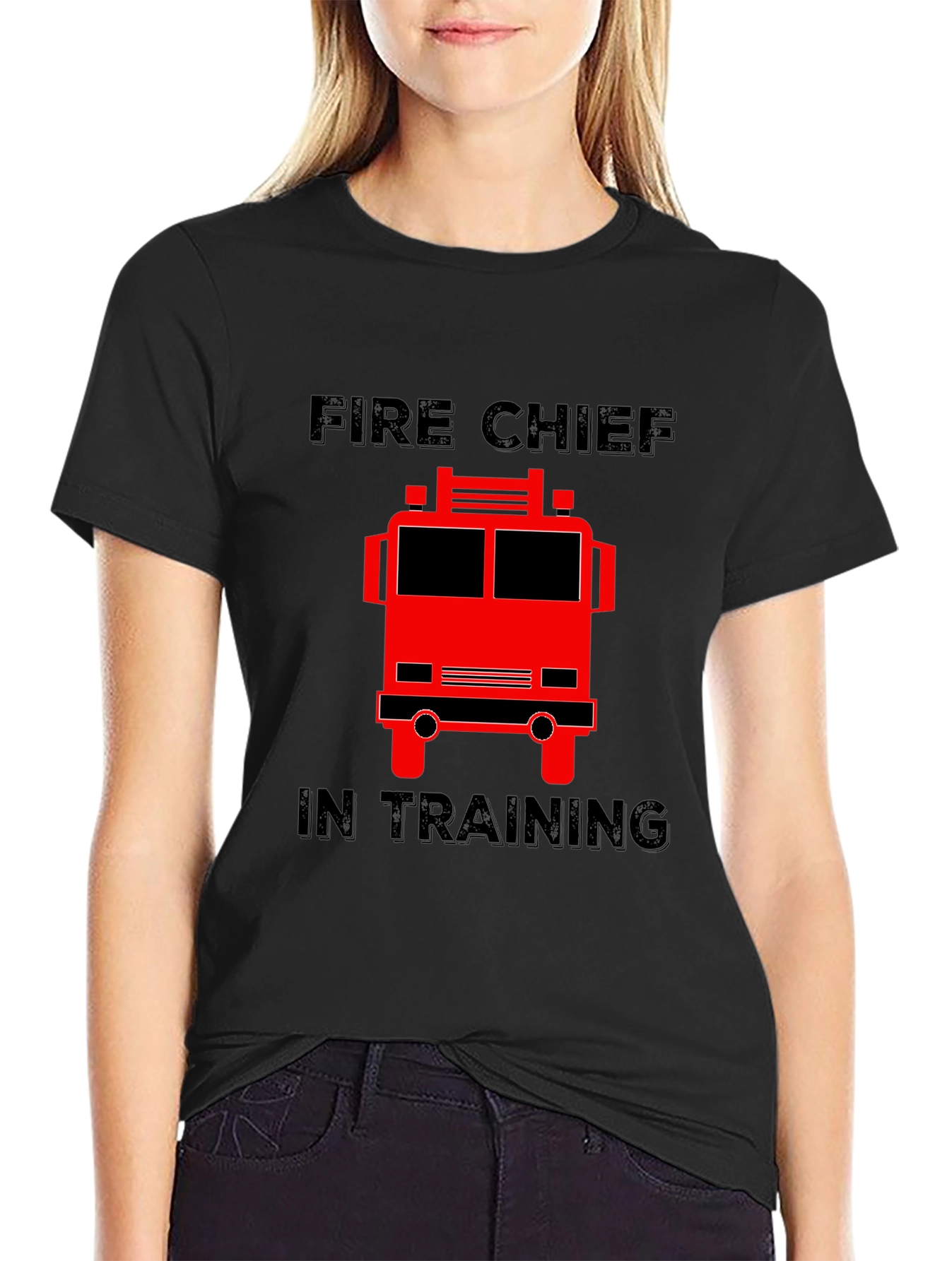 Fire Chief In Training T-Shirt Firetruck Graphic Tee