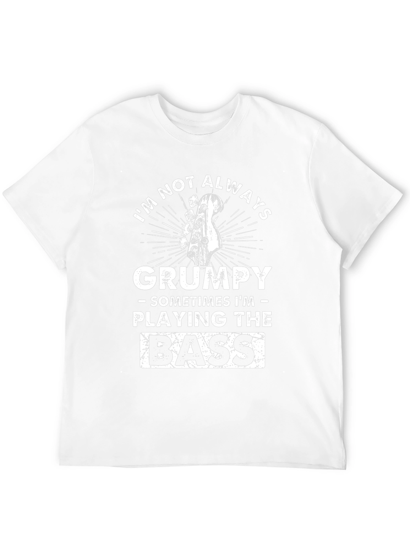 Grumpy Bass Player T-Shirt - Funny Musician Tee