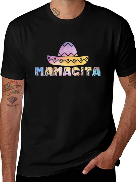 Mamacita Sombrero Graphic Tee - Black