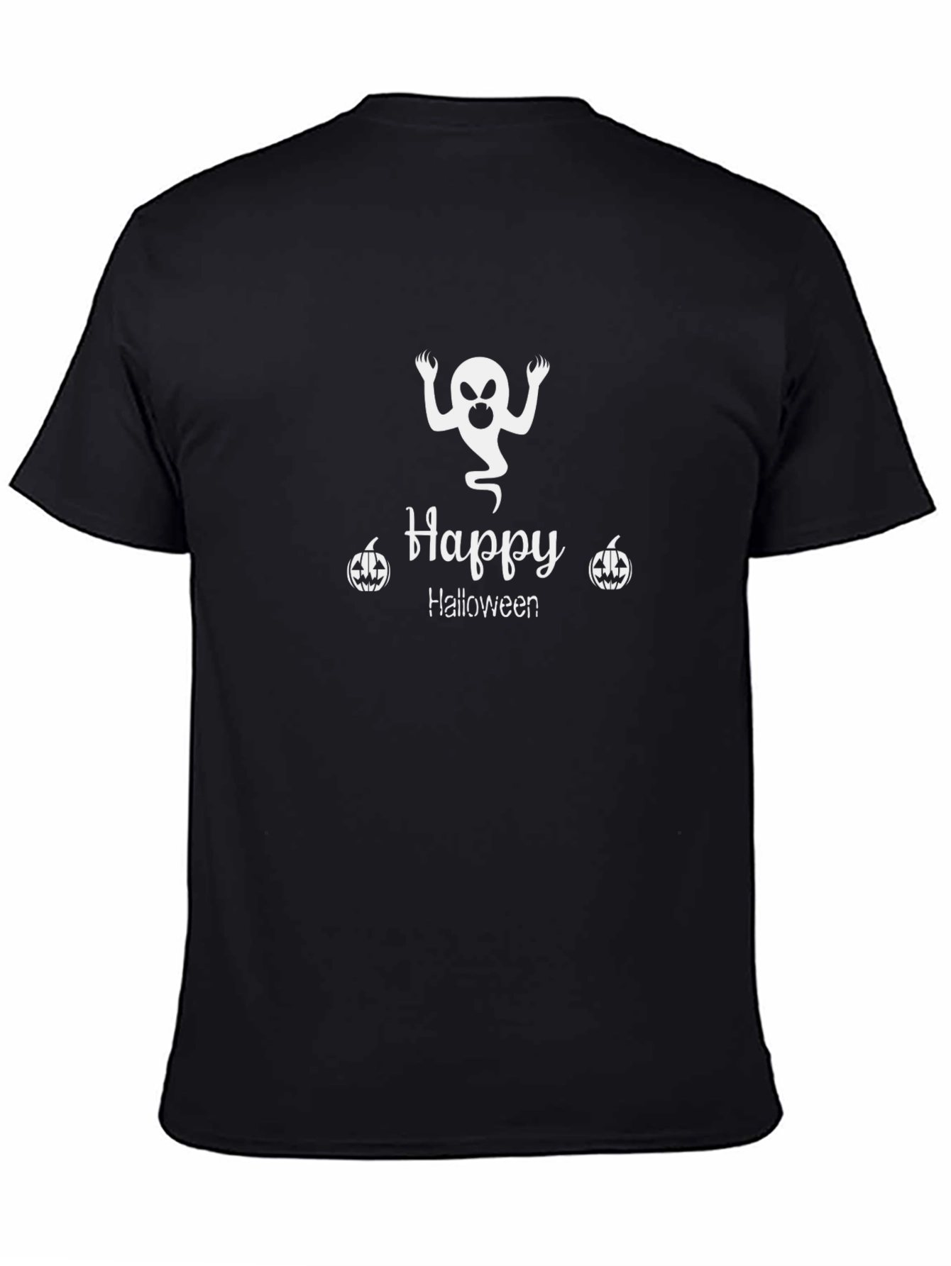 Happy Halloween Black Graphic T-Shirt