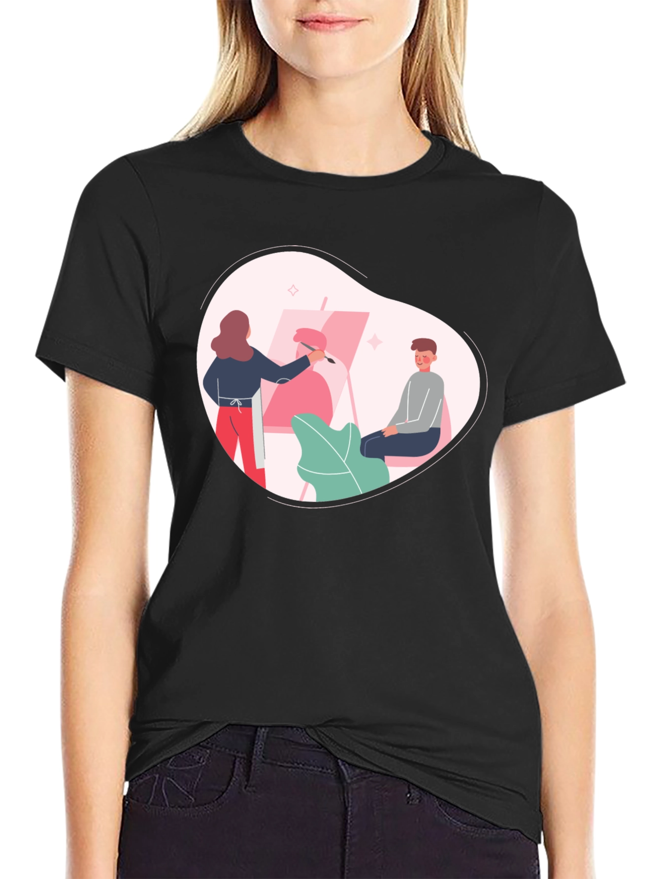 Artist Painting T-Shirt - Creative Graphic Tee