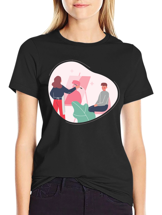 Artist Painting T-Shirt - Creative Graphic Tee