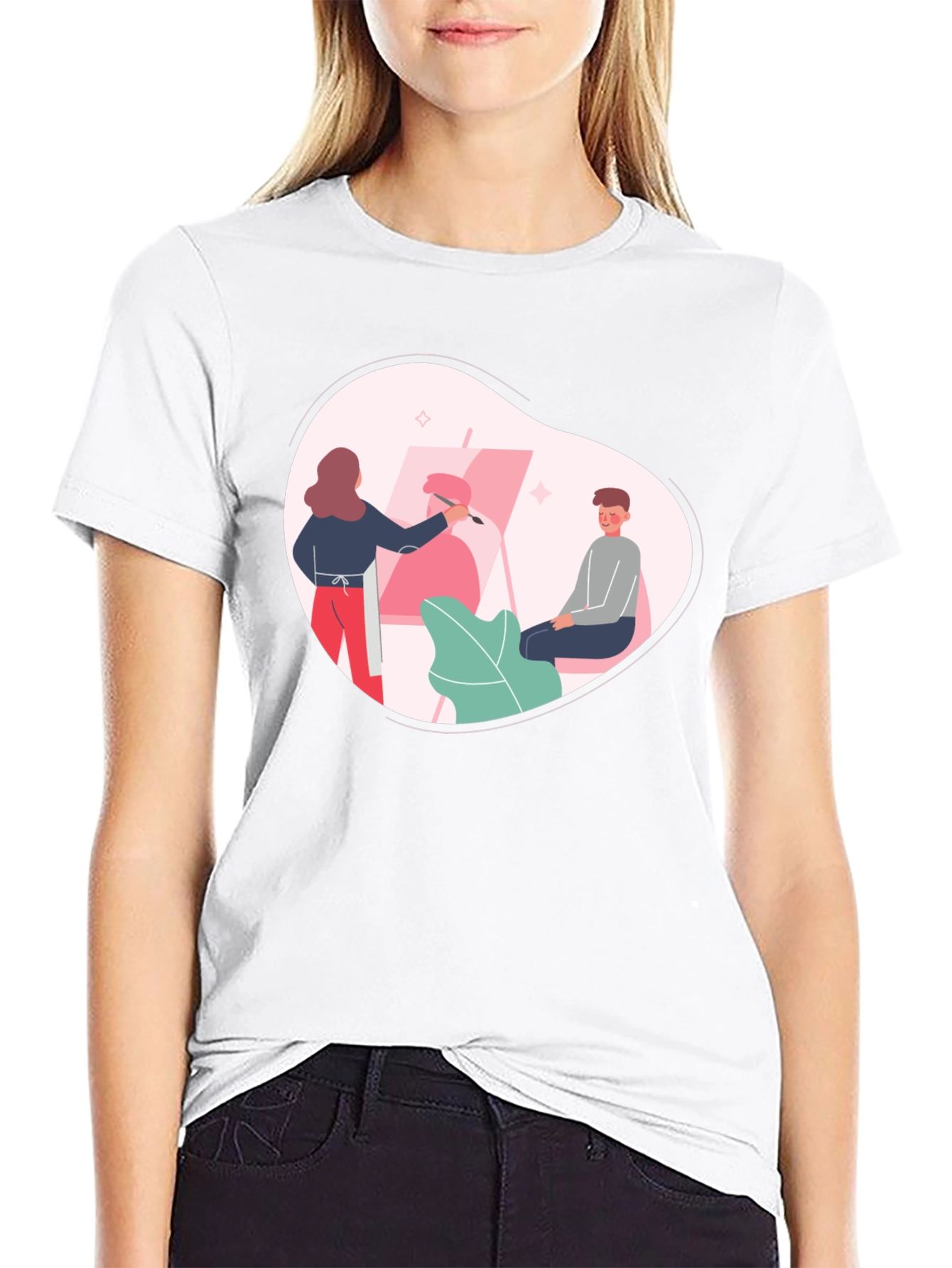 Artist Painting T-Shirt - Creative Graphic Tee