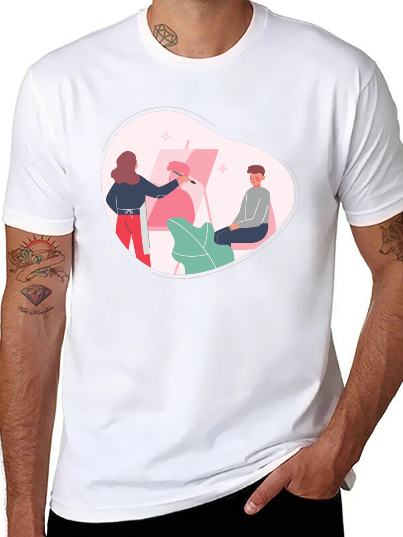 Artist Painting T-Shirt - Creative Graphic Tee