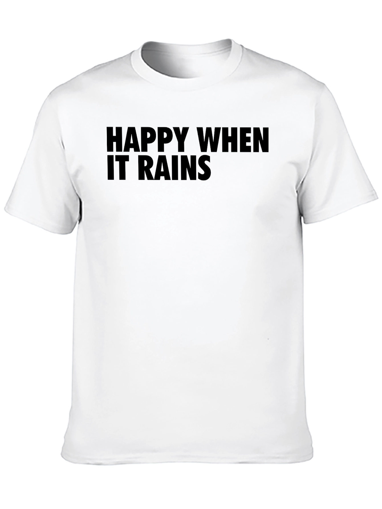Happy When It Rains T-Shirt - Black