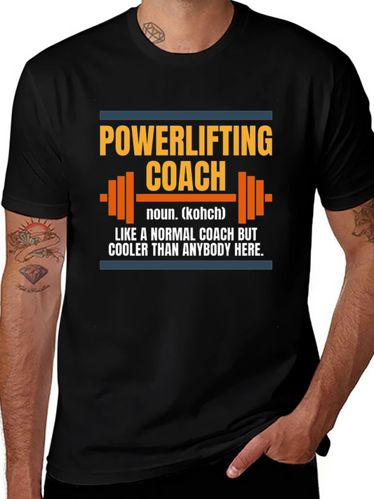 Powerlifting Coach T-Shirt - Funny Gym Workout Tee