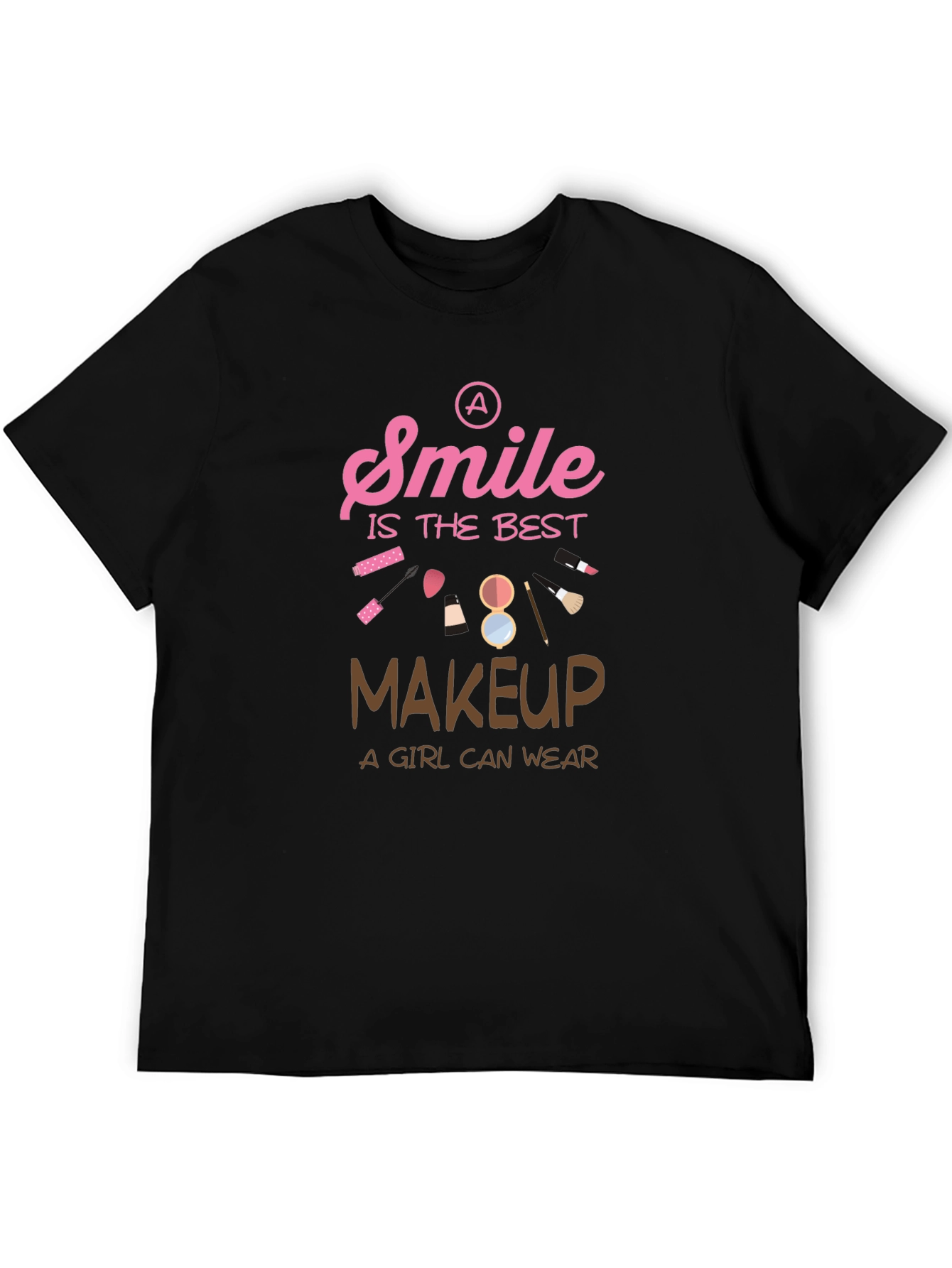 Smile is The Best Makeup Graphic T-Shirt