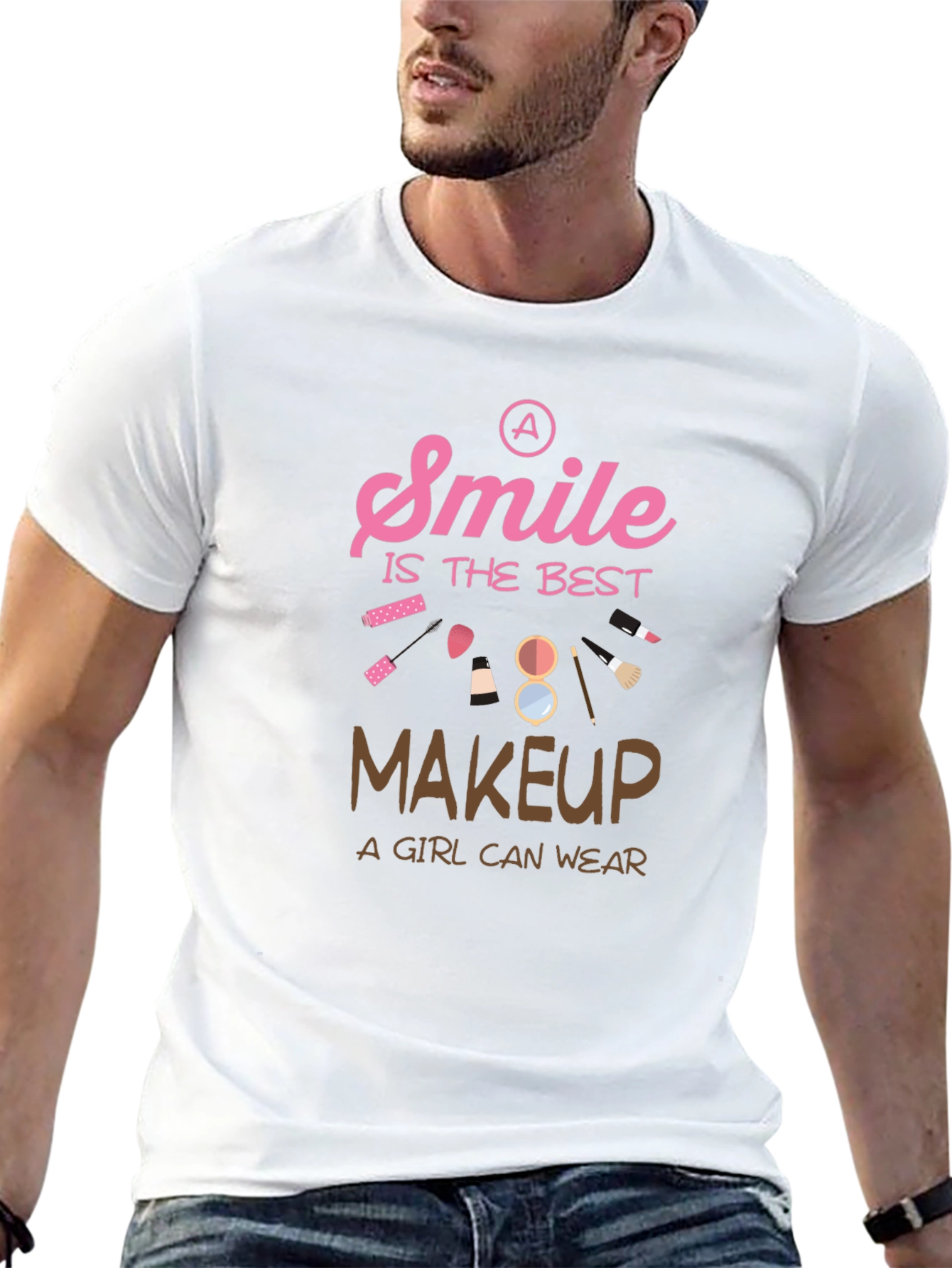 Smile is The Best Makeup Graphic T-Shirt