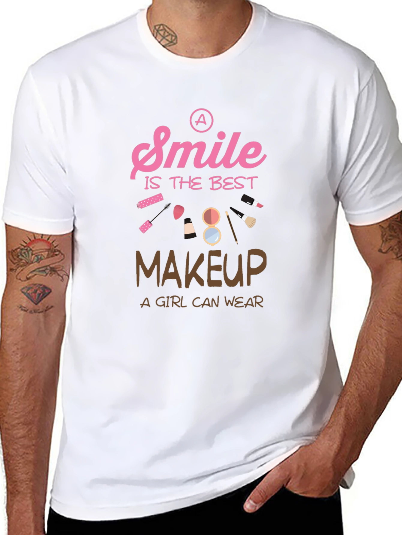 Smile is The Best Makeup Graphic T-Shirt