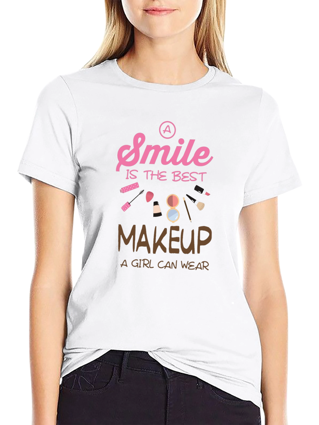Smile is The Best Makeup Graphic T-Shirt