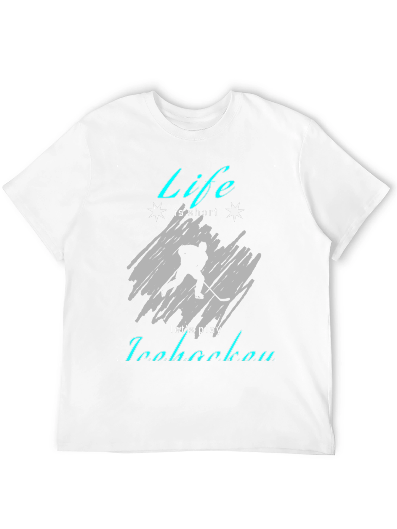 Life is Short Play Ice Hockey T-Shirt