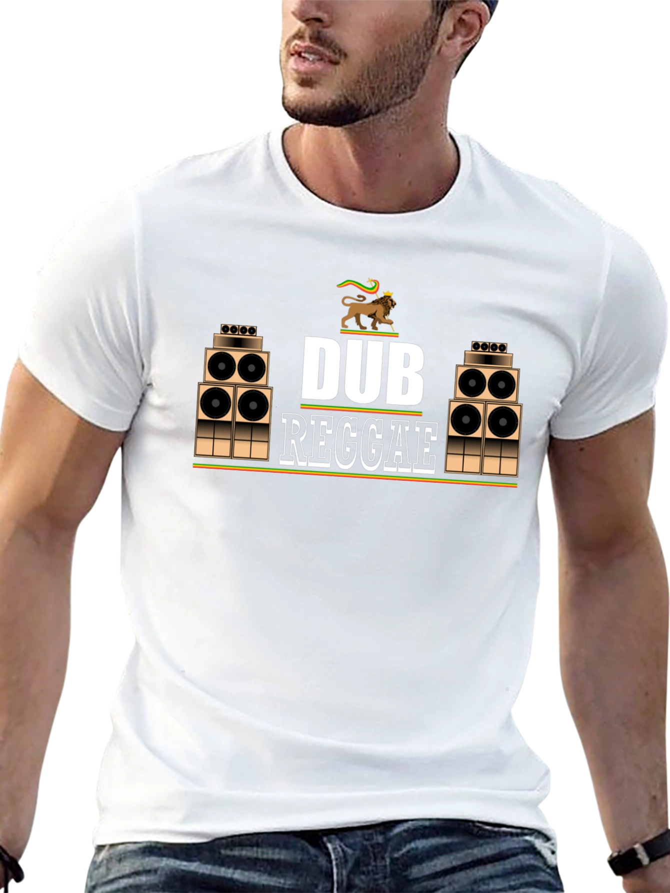 Dub Reggae Black T-Shirt - Jamaican Music