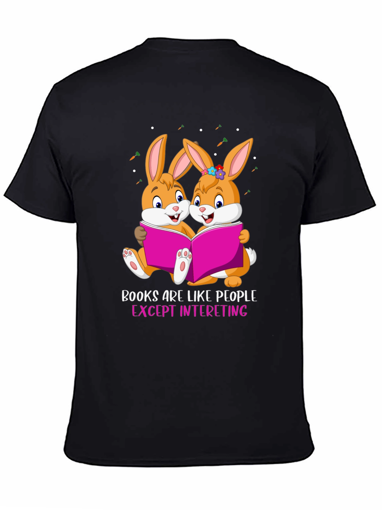 Bunny Bookworm T-Shirt - Books Are Like People