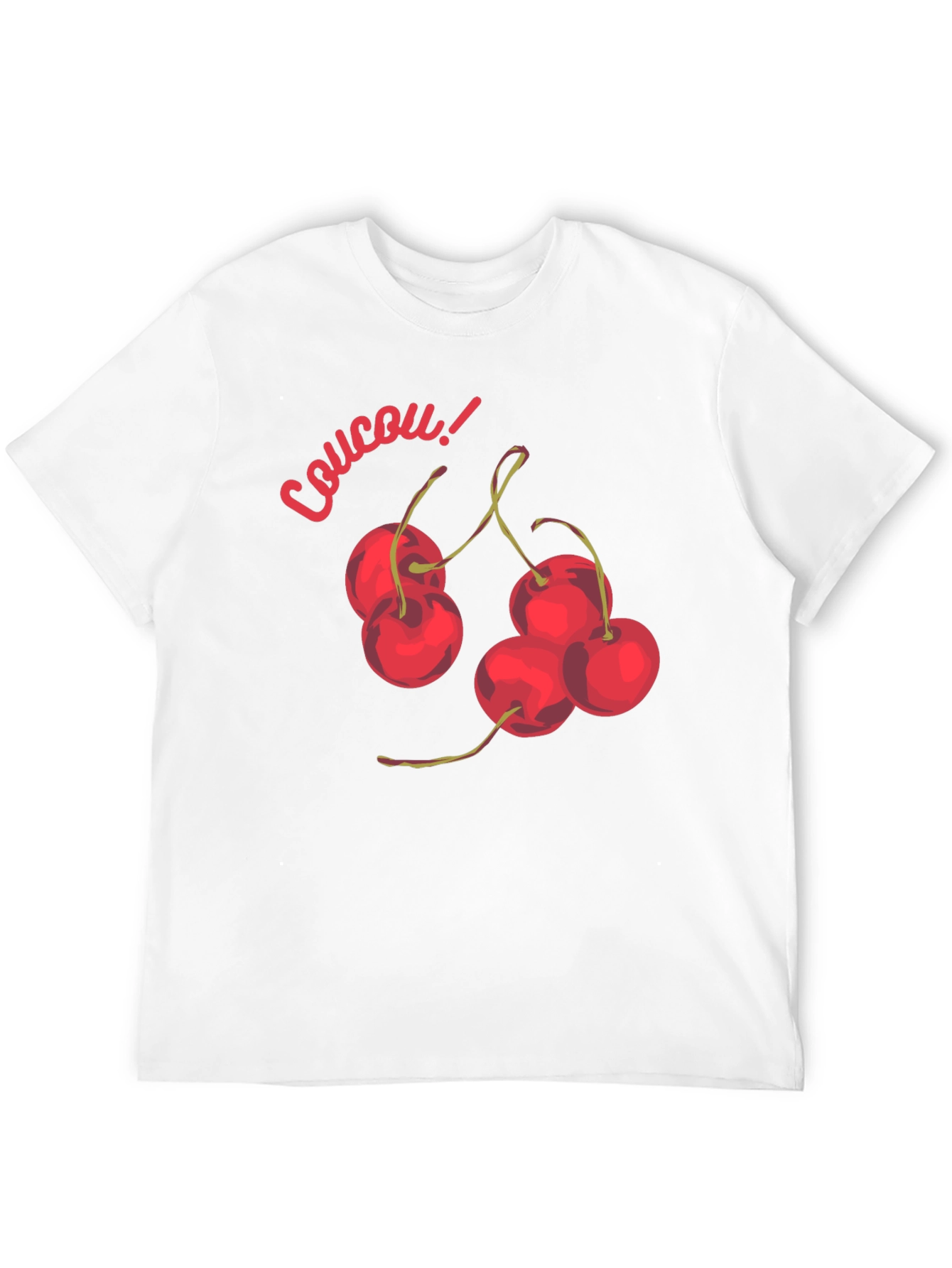 Coucou Cherries Black Graphic T-Shirt