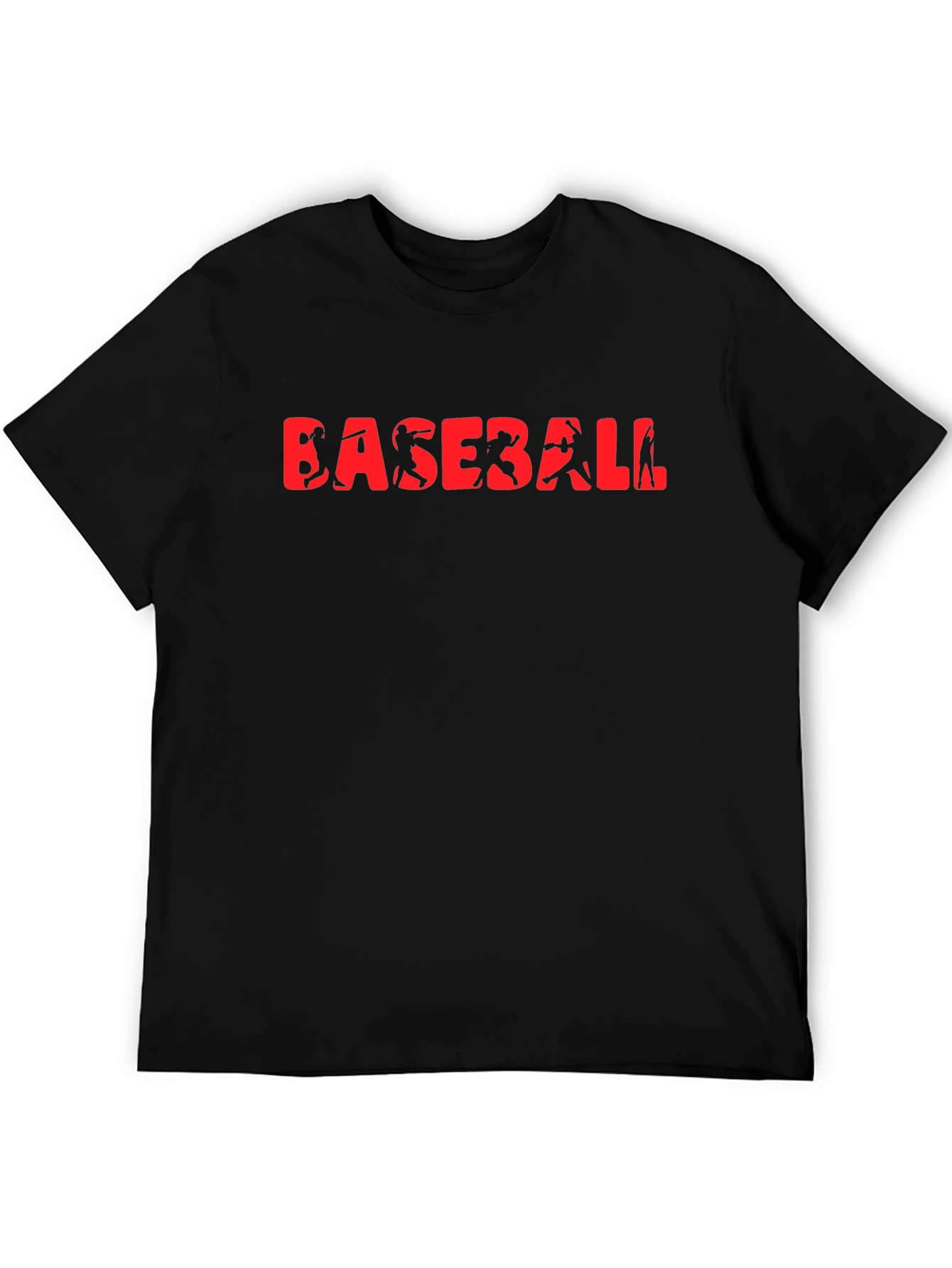 Baseball Graphic Tee - Black T-Shirt