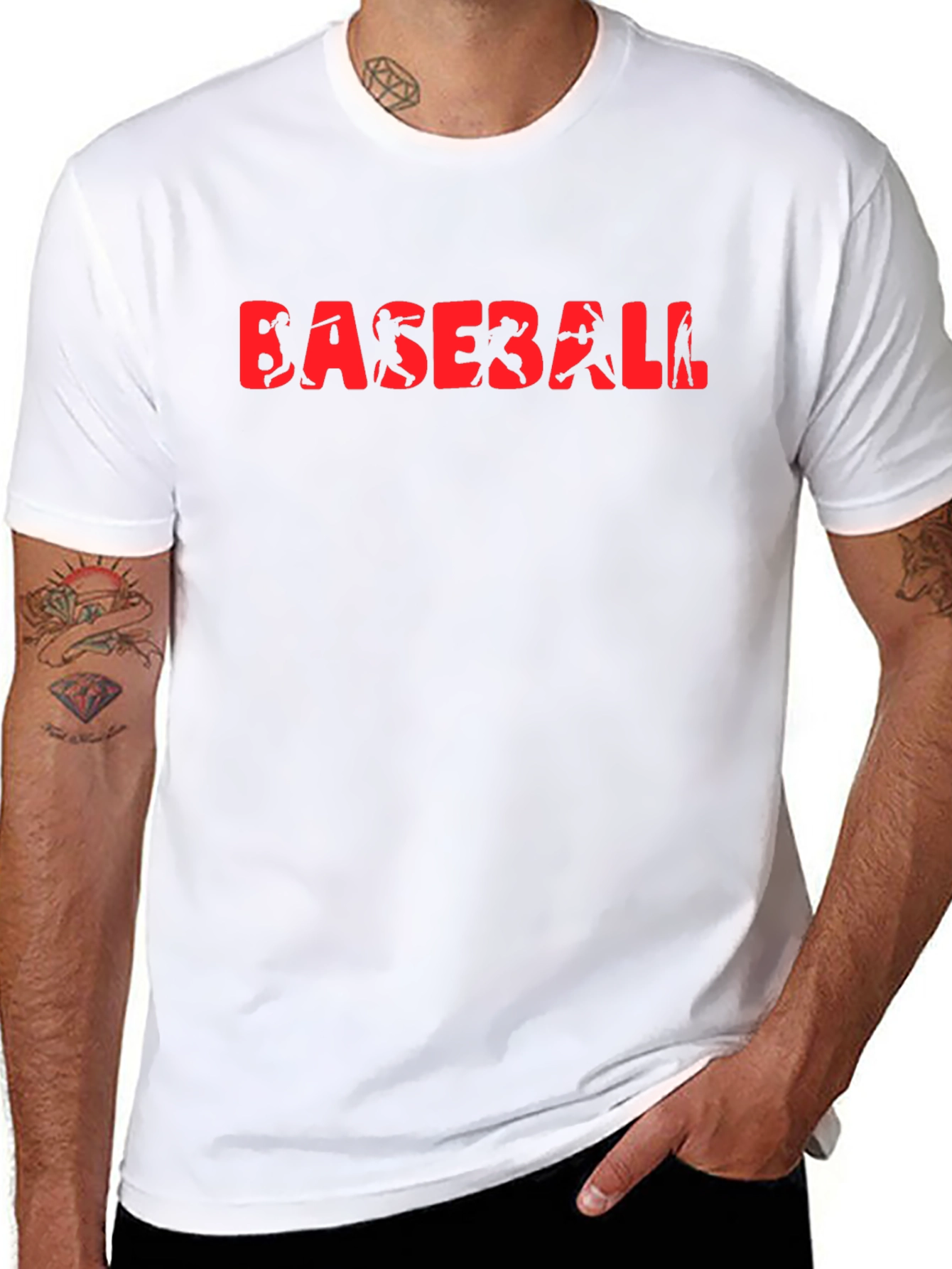 Baseball Graphic Tee - Black T-Shirt