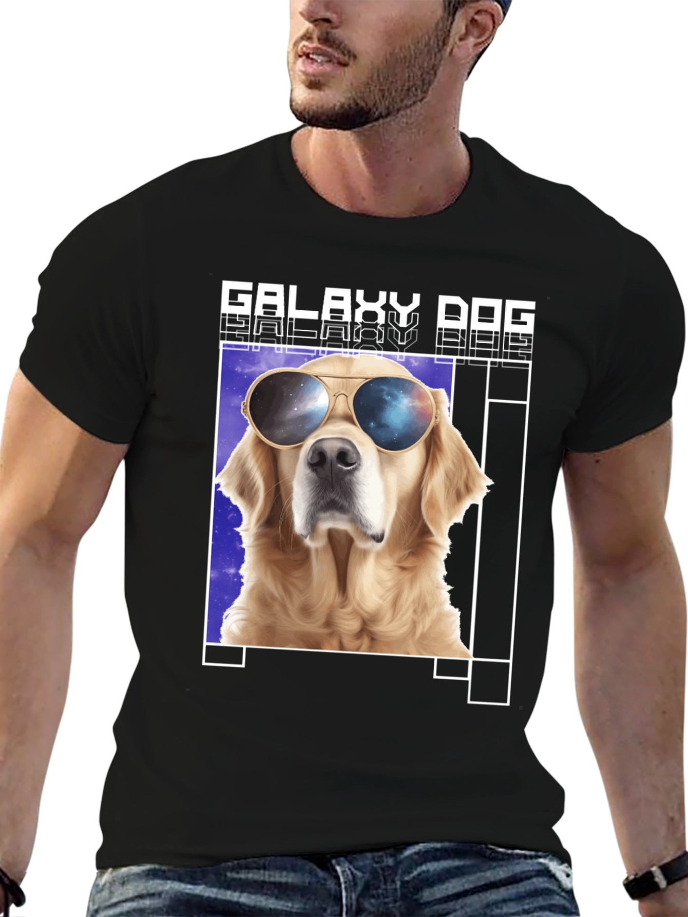 Galaxy Dog T-Shirt - Cool Canine in Space Shades