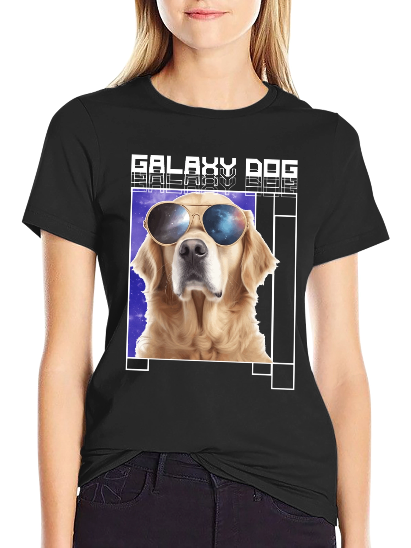 Galaxy Dog T-Shirt - Cool Canine in Space Shades