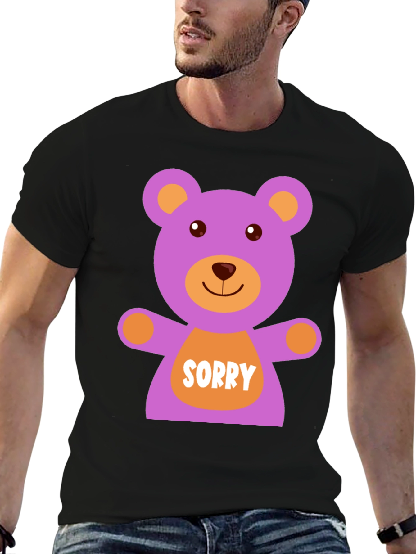 Sorry Bear Graphic T-Shirt - Cute Apology Gift
