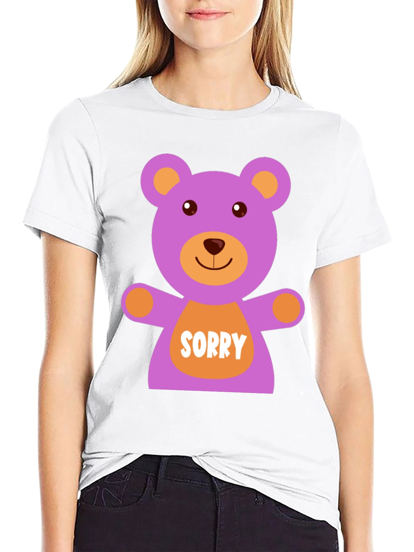 Sorry Bear Graphic T-Shirt - Cute Apology Gift