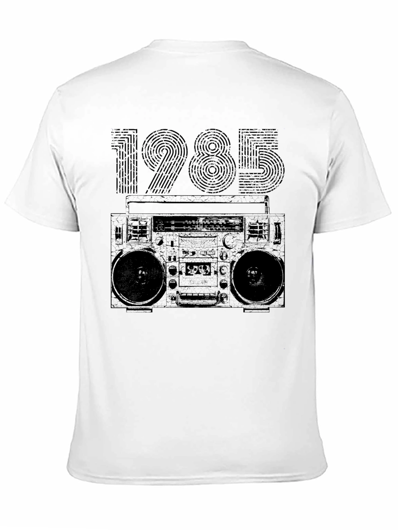 Retro 1985 Boombox T-Shirt - Classic 80s Style!