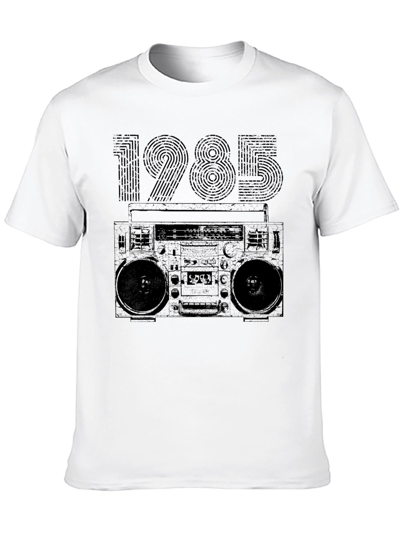 Retro 1985 Boombox T-Shirt - Classic 80s Style!