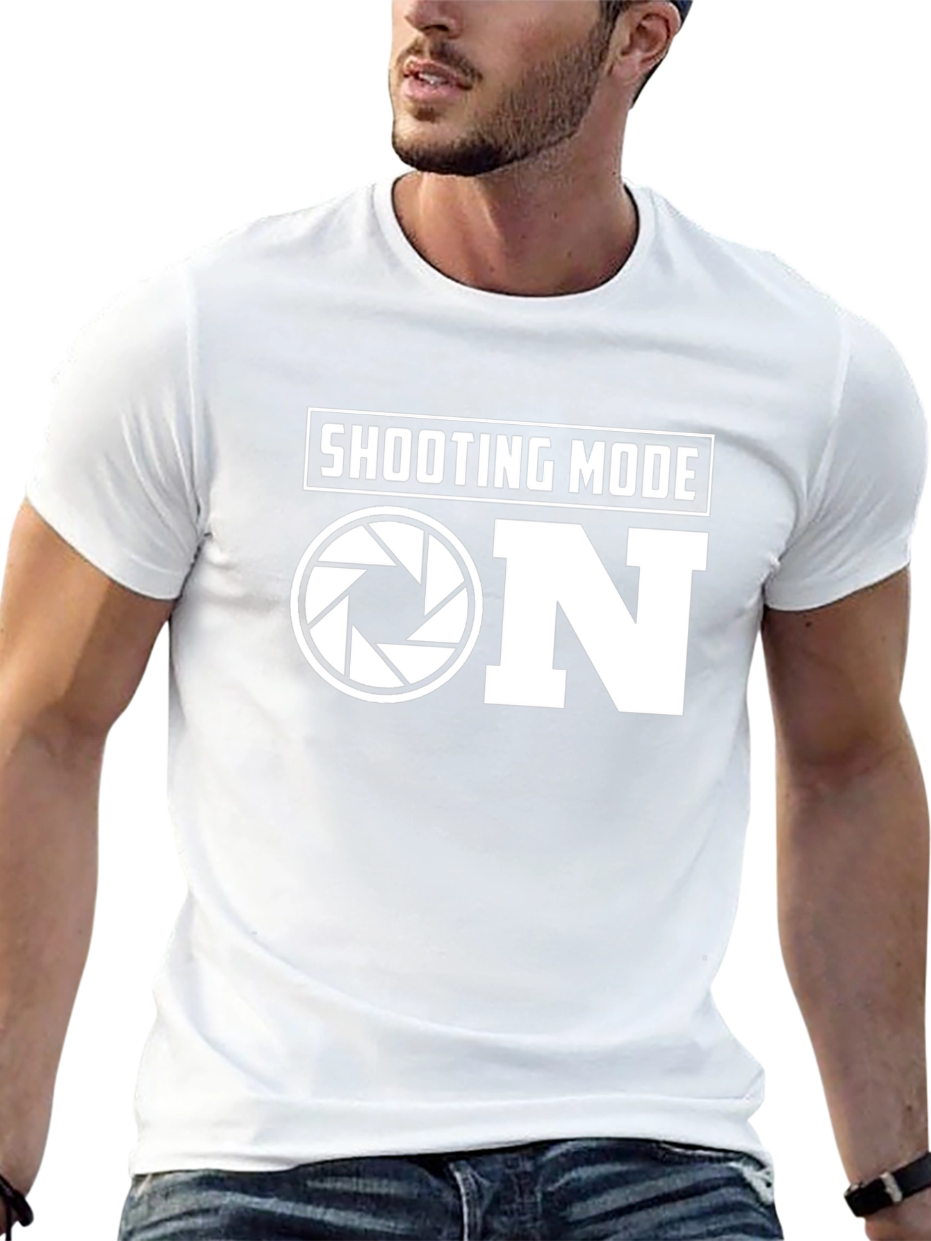 Shooting Mode ON Photography T-Shirt - Black