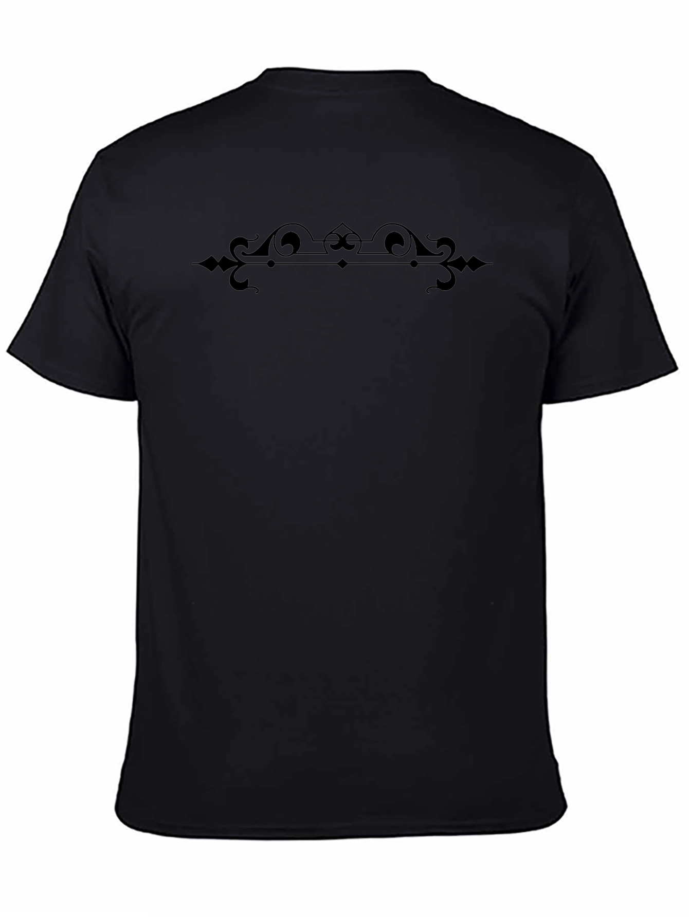 Elegant Black Embellished T-Shirt