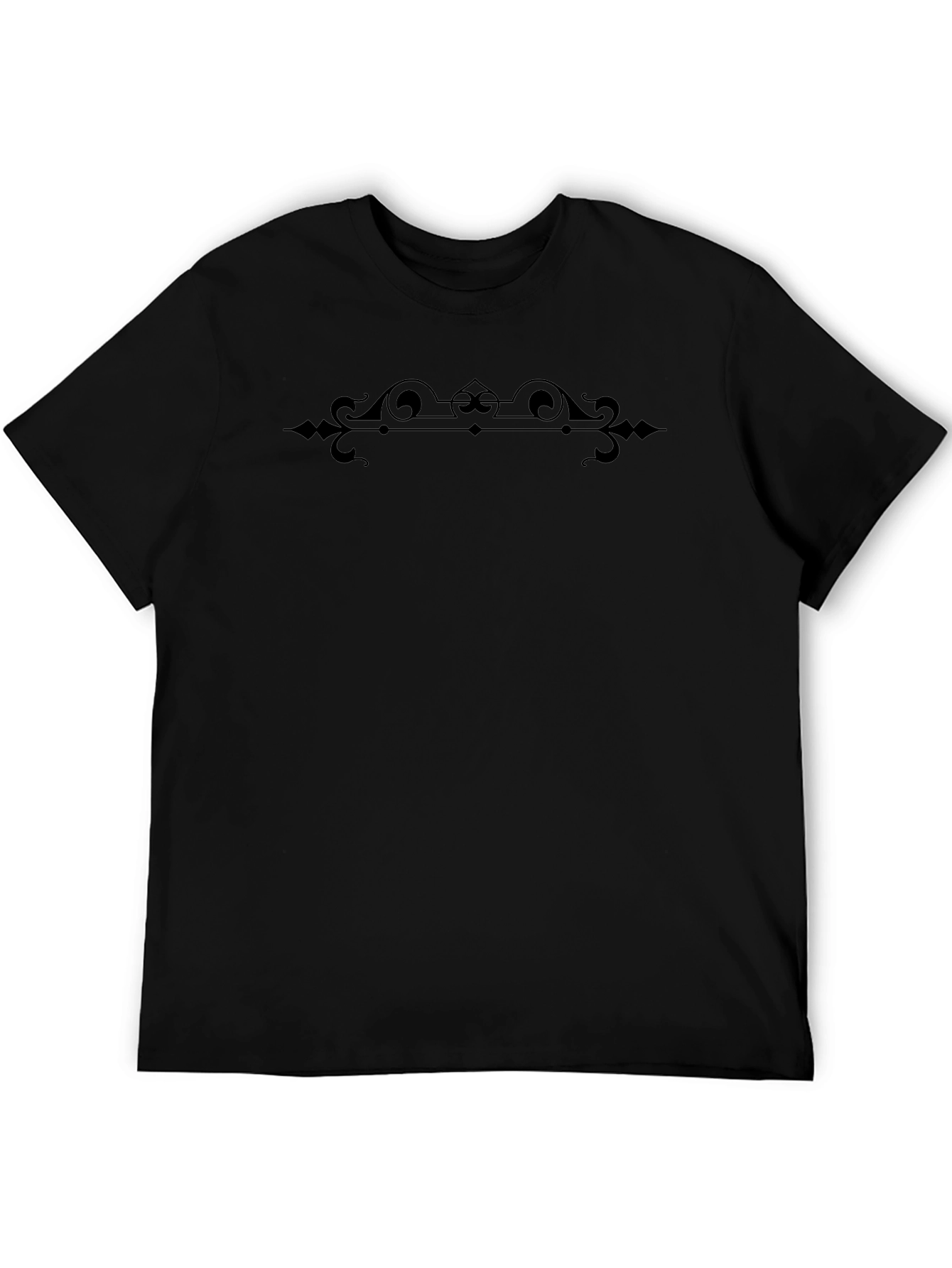 Elegant Black Embellished T-Shirt