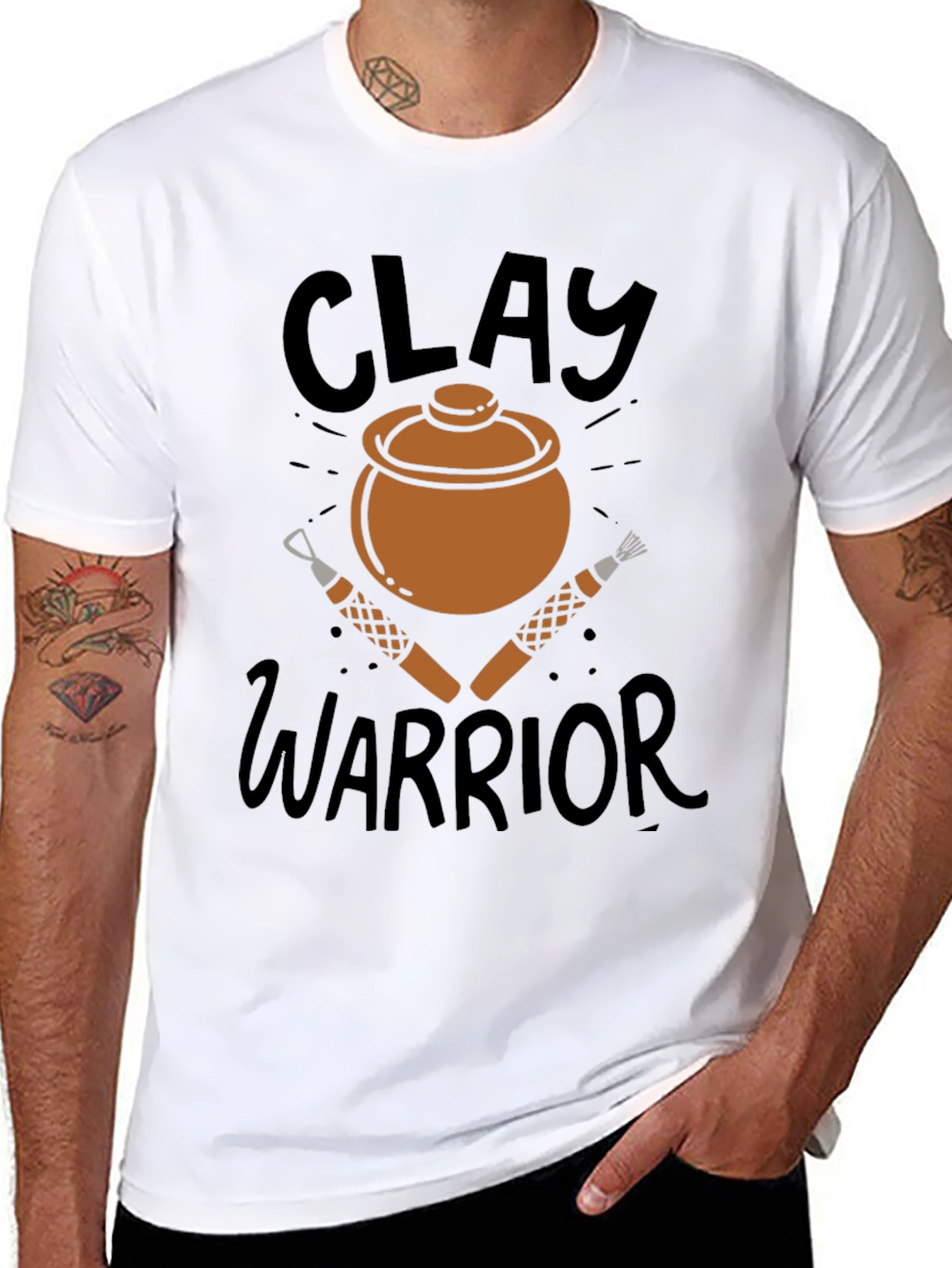 Clay Warrior Graphic Tee - Pottery Lovers T-Shirt