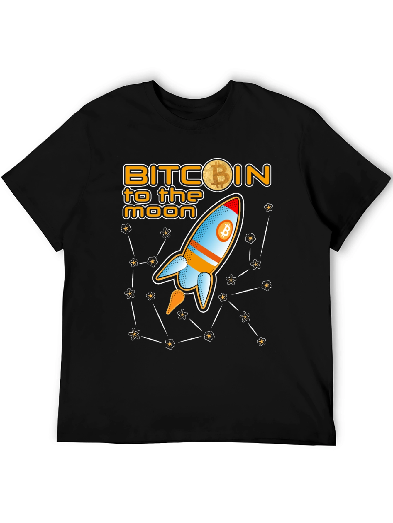Bitcoin to the Moon Graphic T-Shirt