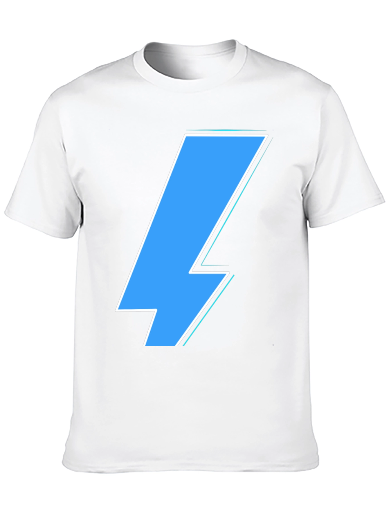 Lightning Bolt Graphic Tee - Casual Black T-Shirt