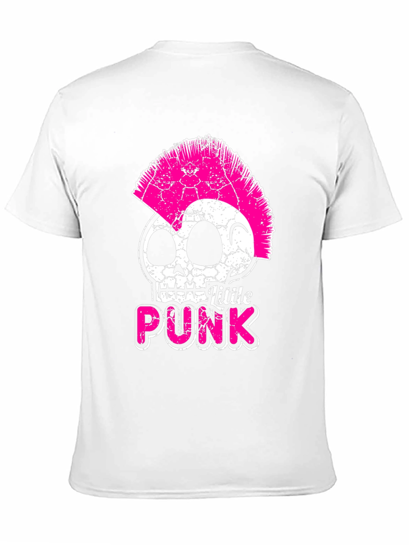 Little Punk Skull Graphic Tee - Black
