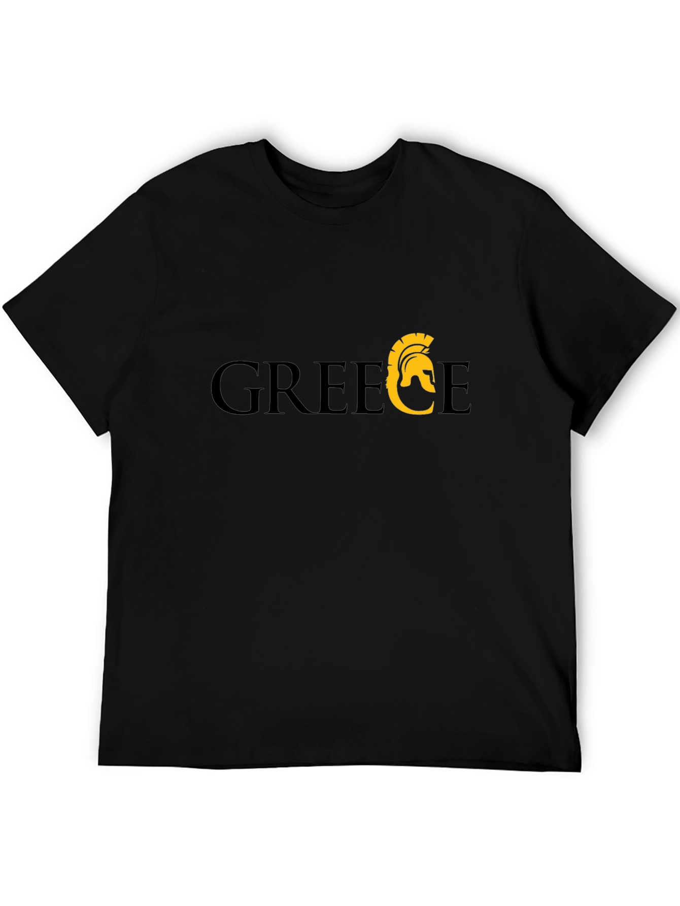 Greece Spartan Helmet Graphic T-Shirt