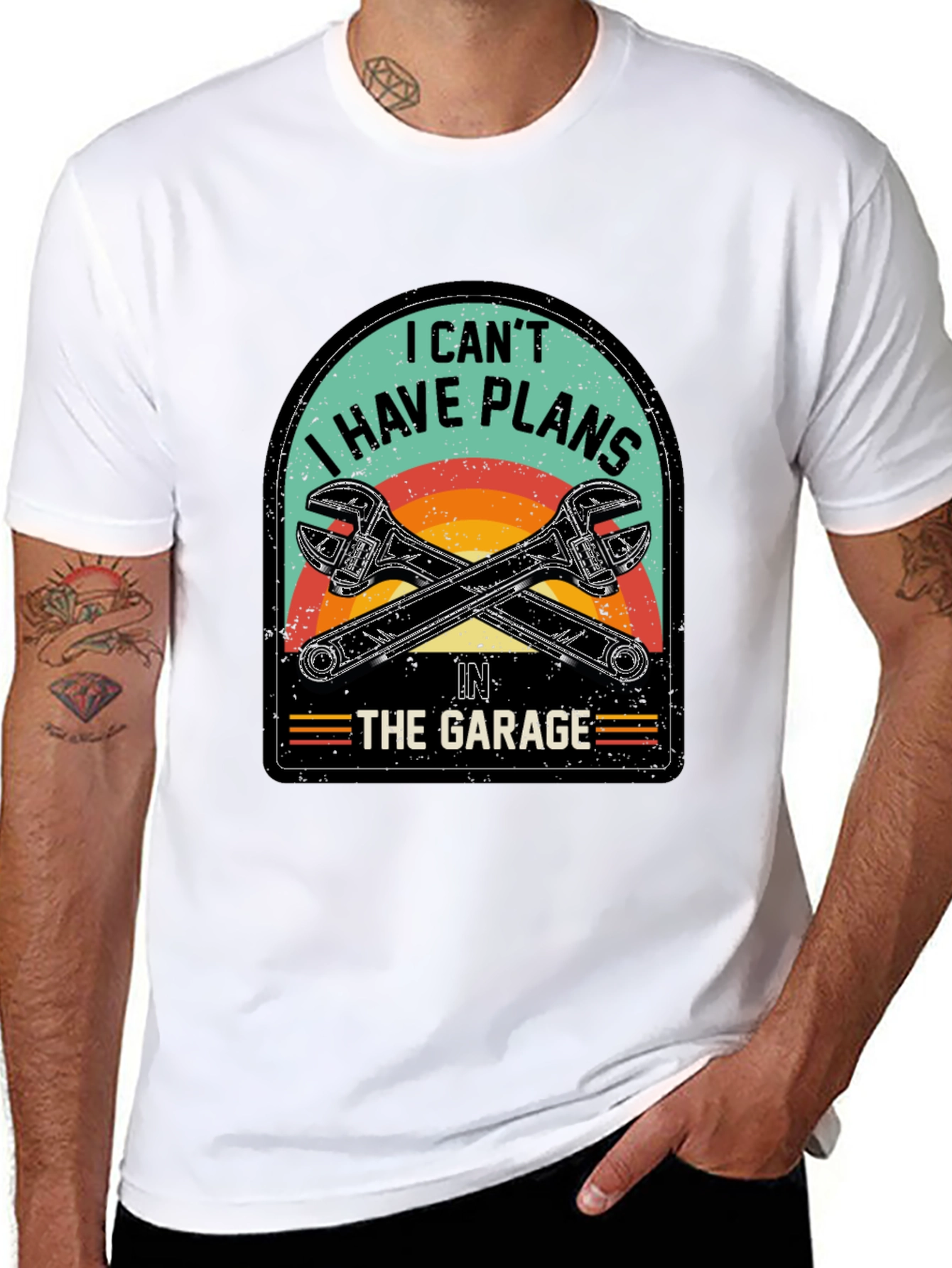 Garage Plans T-Shirt - Mechanic Humor Tee