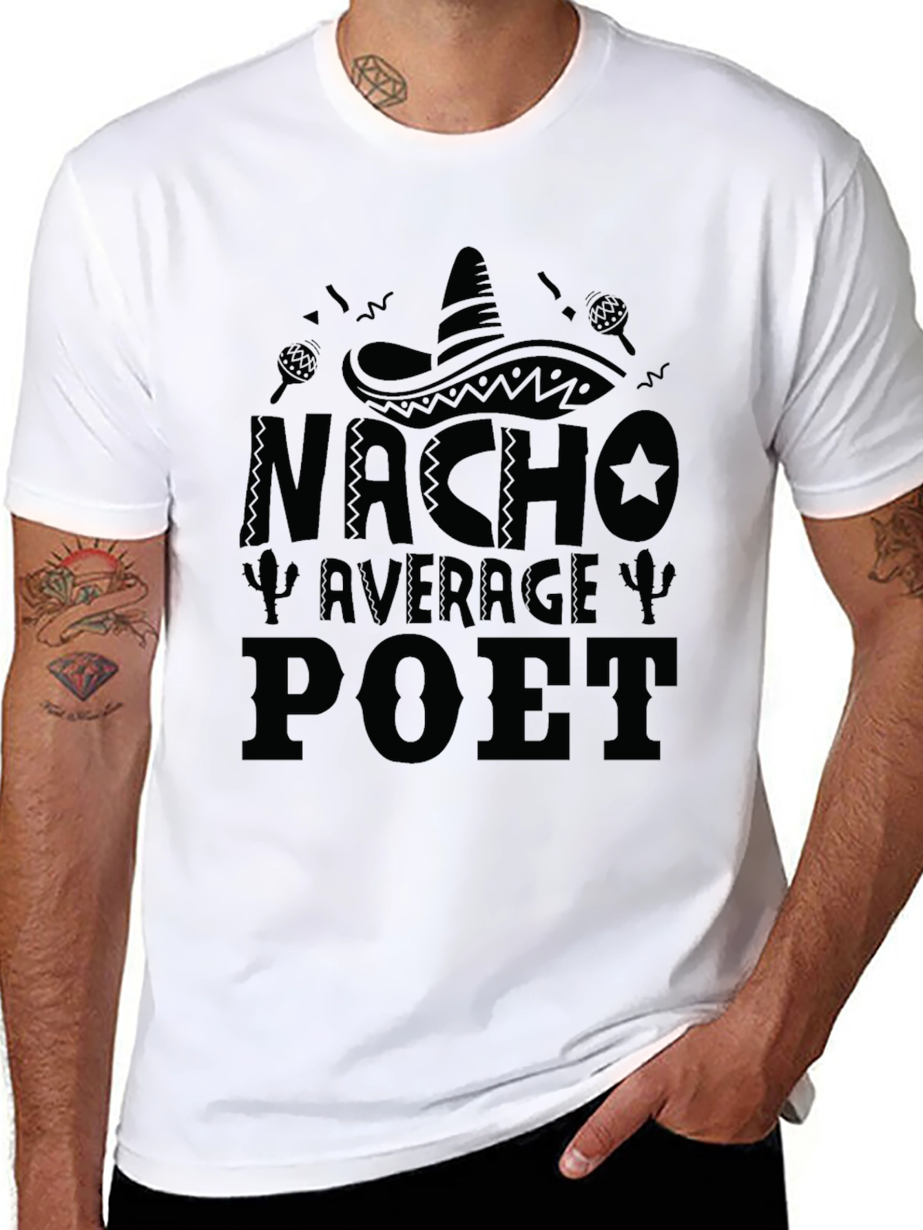Nacho Average Poet T-Shirt Funny Cinco de Mayo Tee