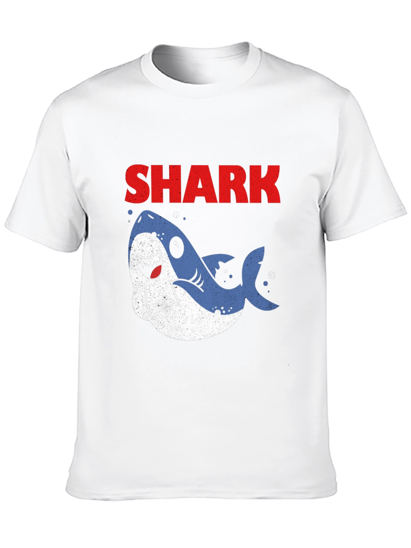 Cute Cartoon Shark Graphic T-Shirt