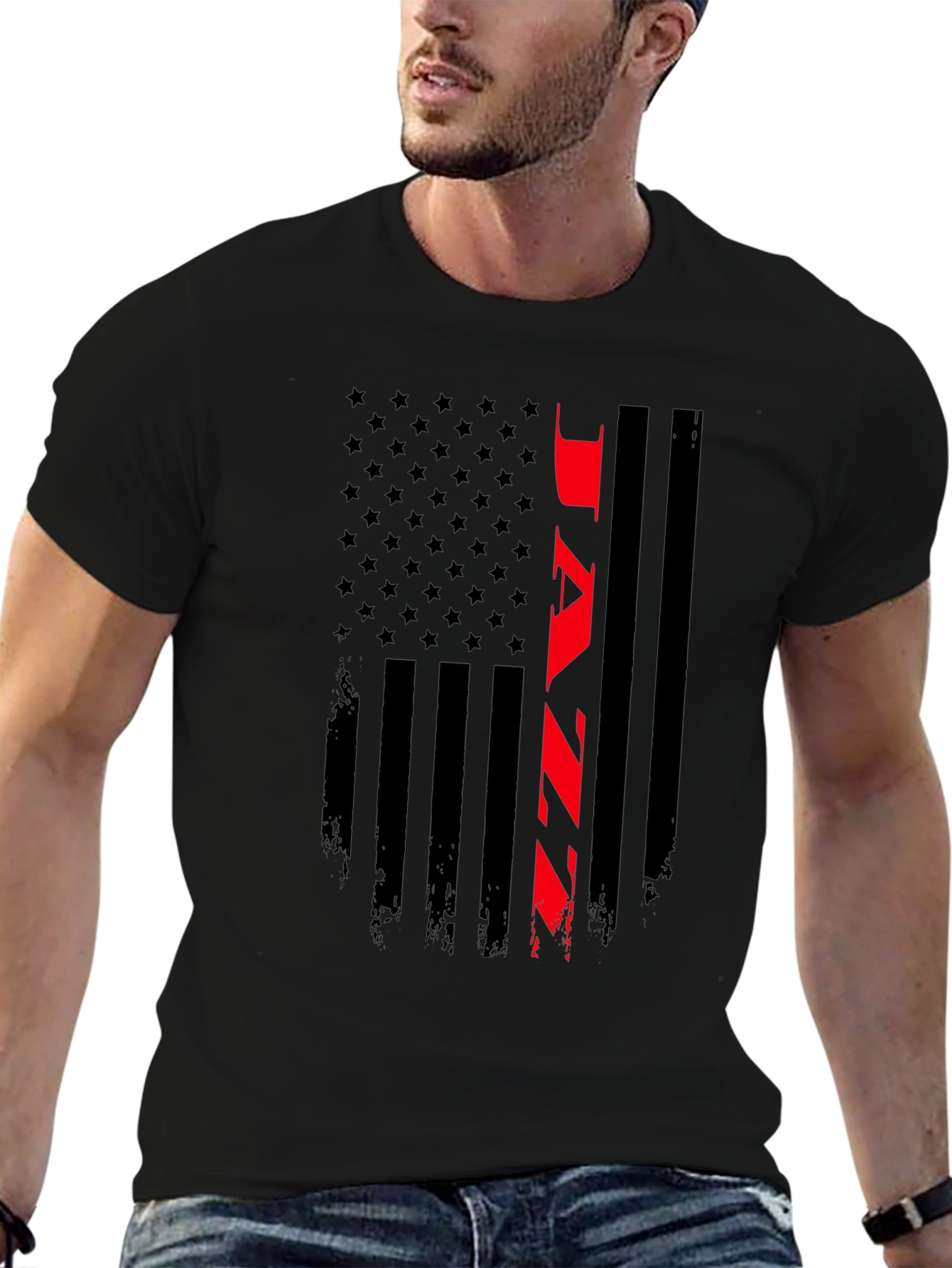 Jazz American Flag T-Shirt - Patriotic Music Tee