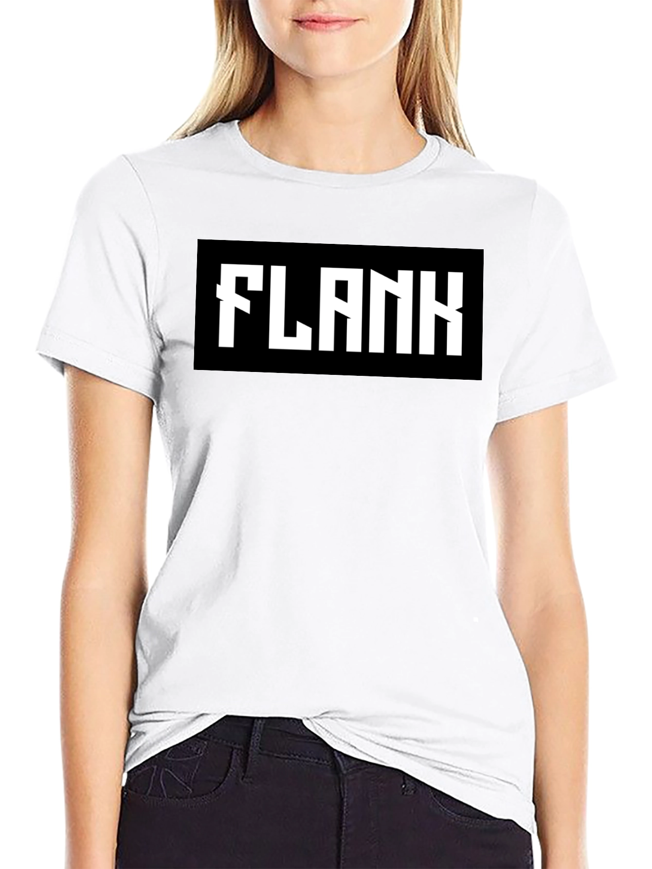 Black Flank Graphic Tee - Bold Statement Shirt