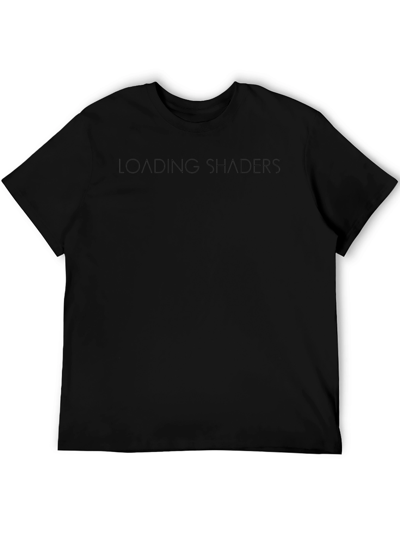 Loading Shaders Black Graphic T-Shirt