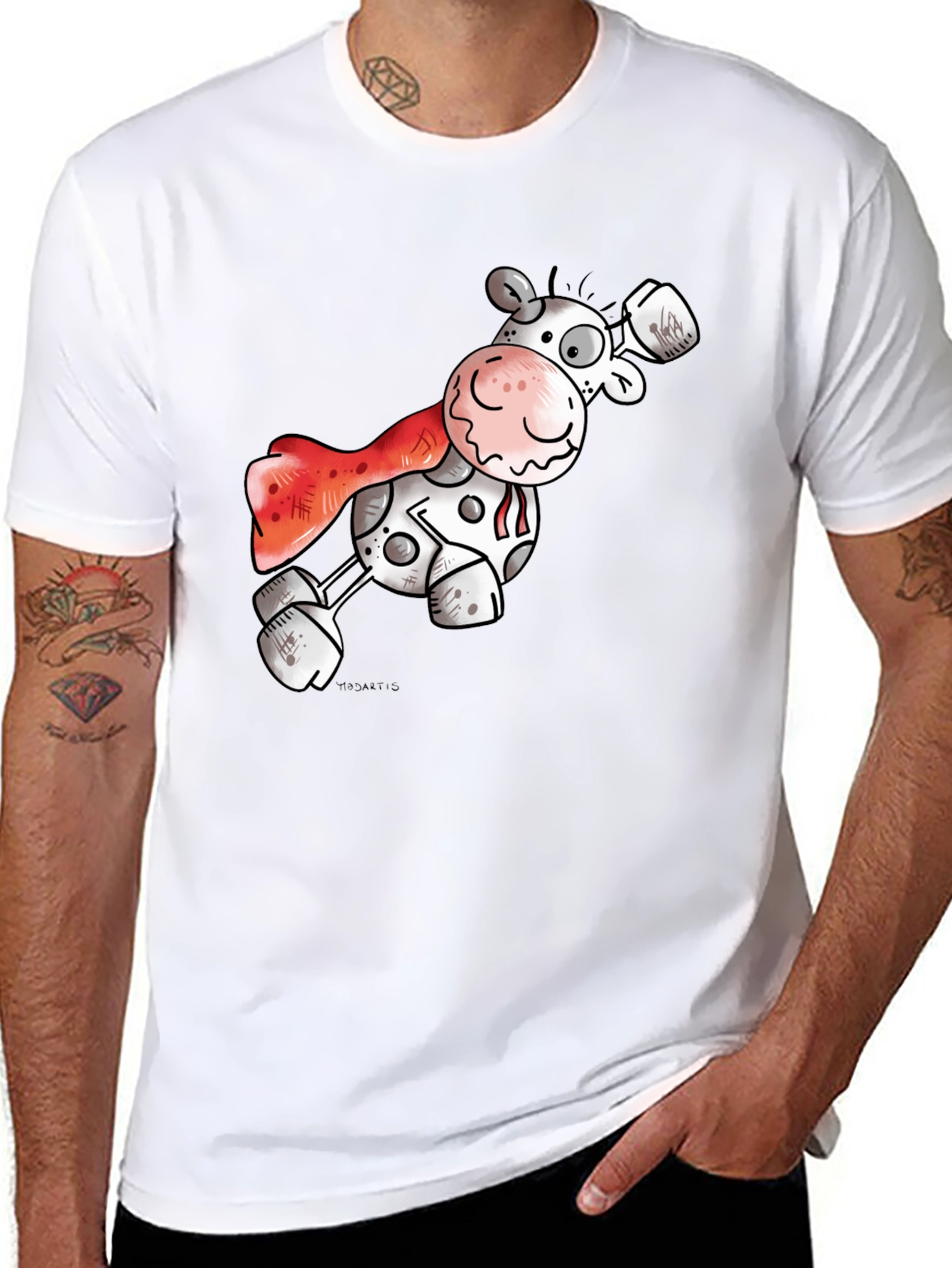 Super Cow T-Shirt: Funny Cartoon Hero Tee