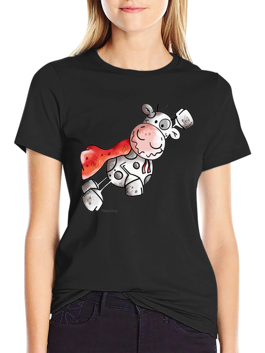 Super Cow T-Shirt: Funny Cartoon Hero Tee